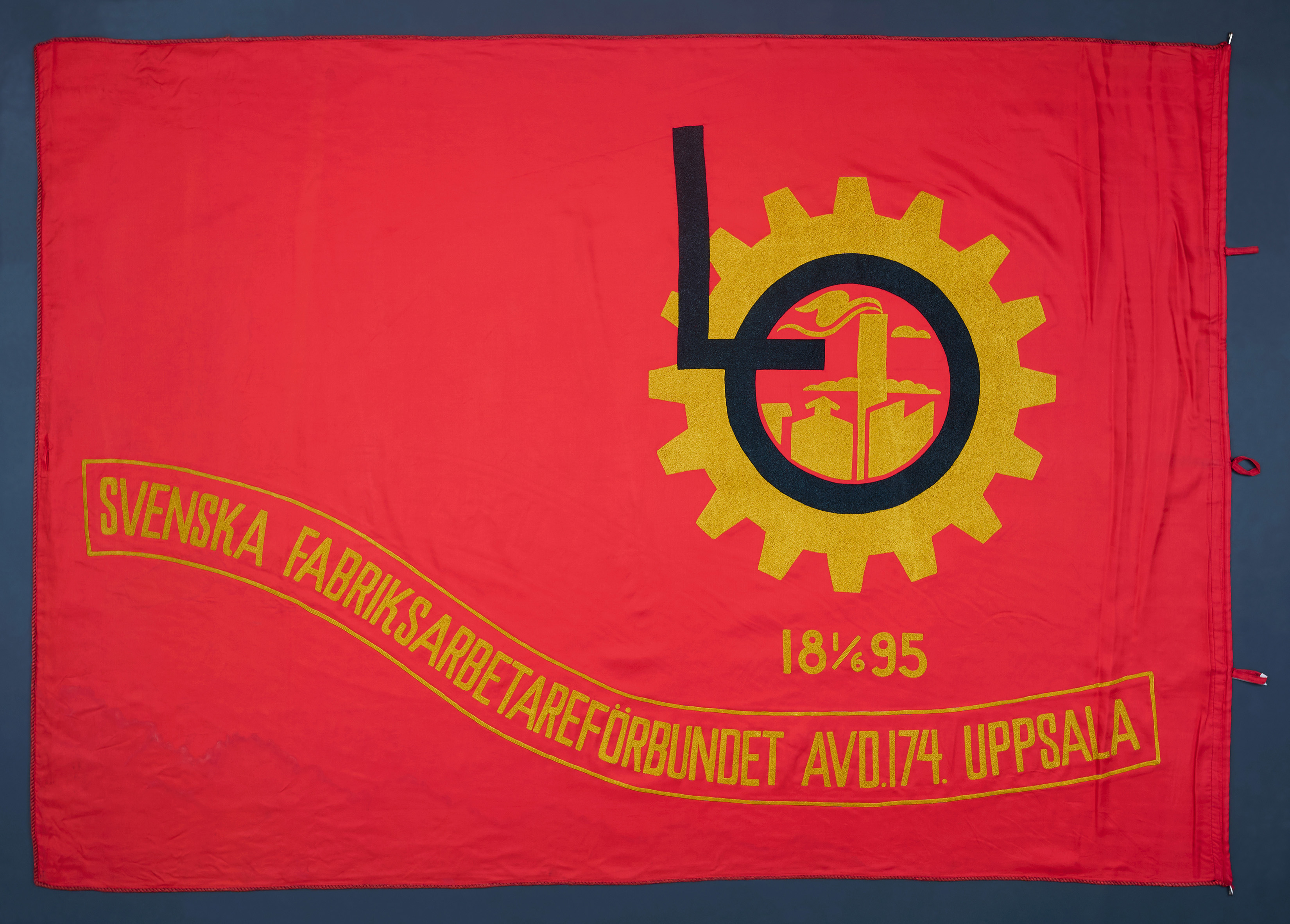 A photograph of a banner